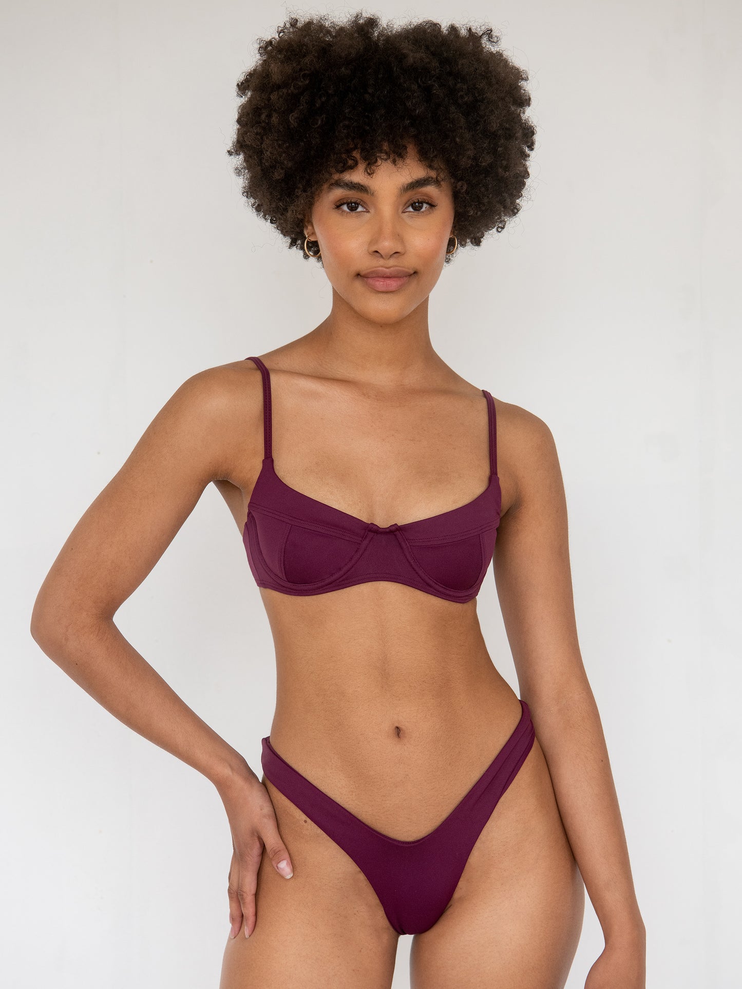Kalia V-Cut Bikini Bottoms in Wildflower