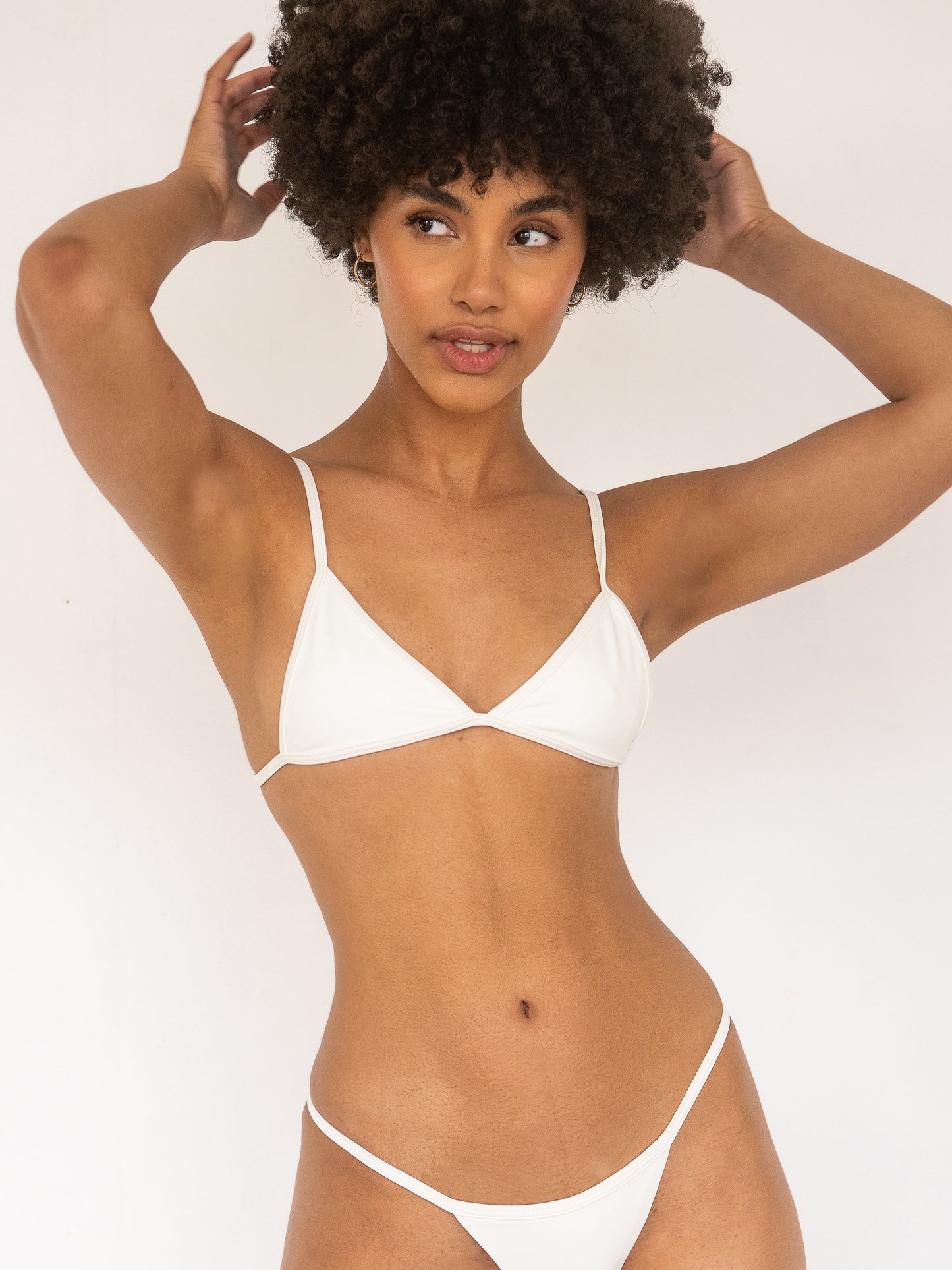 Mila Triangle Top in Ecru