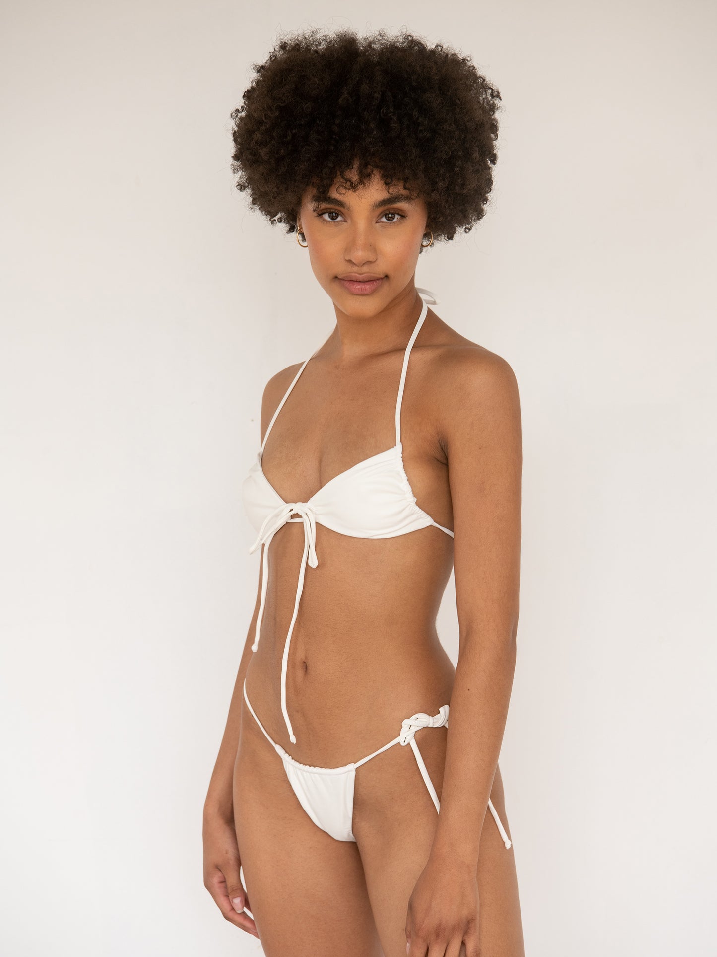 Luna Halter Top in Ecru
