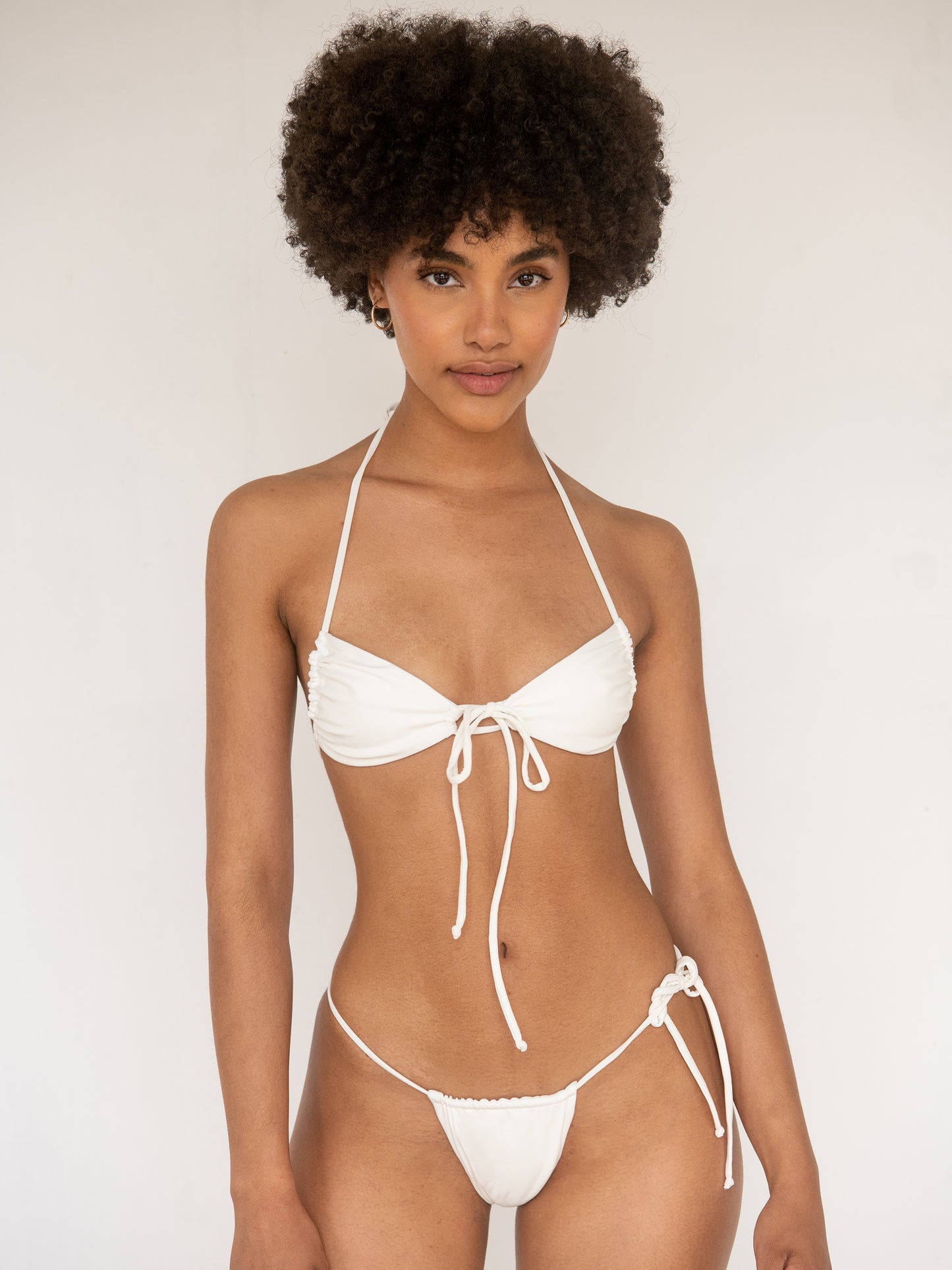Luna Halter Top in Ecru